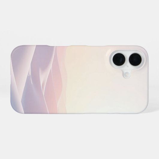 砂丘のある穏やかな背景 iPhone 16ケース (裏面横)