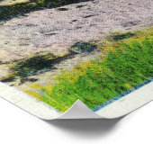 砂丘のビューとビーチ ポスター (角)