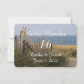 砂丘のビーチフェンス 招待状 (正面)