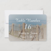 砂丘のビーチフェンス 招待状 (裏面)