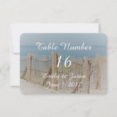 砂丘のビーチフェンス 招待状 (正面)