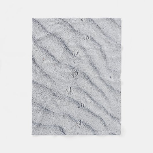 砂丘の上面図 フリースブランケット (正面)