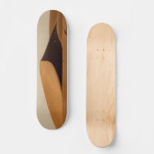 砂丘の砂漠の風景 スケートボード (正面)