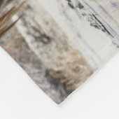 砂丘の野生の馬 フリースブランケット (角)