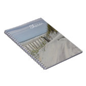 砂丘の風化させたビーチの塀 ノートブック (右側)