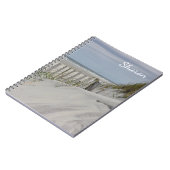 砂丘の風化させたビーチの塀 ノートブック (左側)