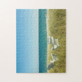 砂丘のAdirondackの椅子 ジグソーパズル (縦)