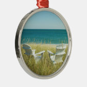 砂丘のAdirondackの椅子 メタルオーナメント (右)