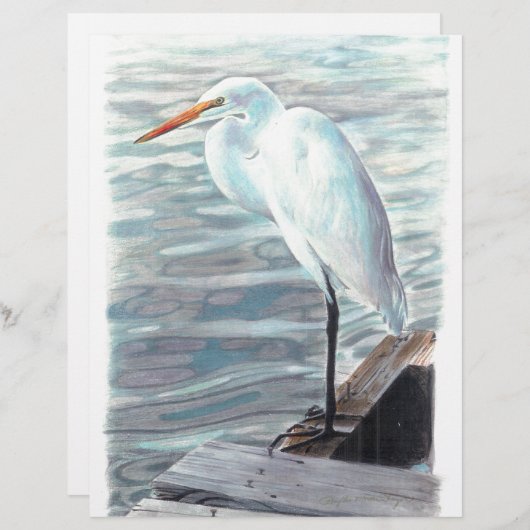 砂丘は水の中で鶴を伸ばす。 (正面/裏面)