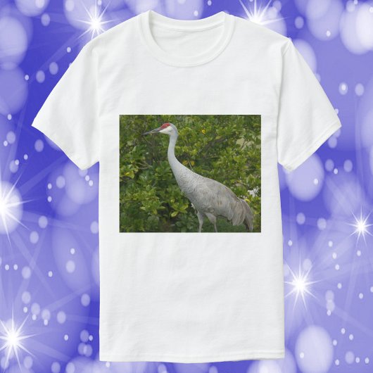 砂丘クレーンの鳥自然写真 Tシャツ