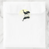 砂丘クレーン鳥の野生動物 ラウンドシール (バッグ)