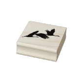 砂丘クレーン鳥野生動物動物ウッドスタンプ ラバースタンプ (スタンプ)