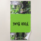 砂丘クレーン ビーチタオル (正面)