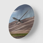 砂丘素晴らしに雨 ラウンド壁時計 (傾斜)