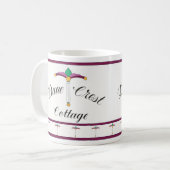 砂丘頂上のコテージのマグ コーヒーマグカップ (正面左)