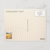 砂丘、デスバレー、カリフォルニア ポストカード (裏面)