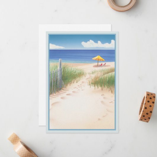 砂丘© ノートカード (正面/裏面インサイチュ)