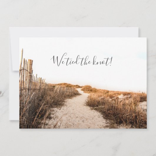 砂丘 結婚発表 招待状 (正面)