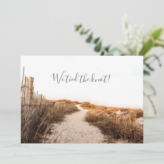 砂丘　結婚発表 招待状 (スタンド正面)