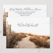 砂丘 結婚発表 招待状 (正面/裏面)