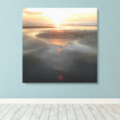 砂円キャンバス#1 キャンバスプリント (インサイチュ (ウッドフロア))