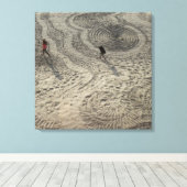 砂円キャンバス#3 キャンバスプリント (インサイチュ (ウッドフロア))
