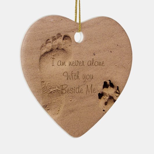 砂写真犬の記念碑 セラミックオーナメント (右)