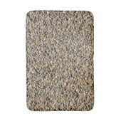 砂利と砂のリアルな質感ロック写真 バスマット (正面縦)