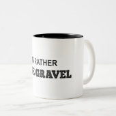 砂利に乗りたい ツートーンマグカップ (正面右)