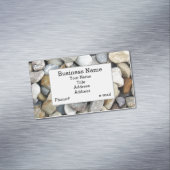 砂利のデザインの磁気名刺 マグネット名刺 (インサイチュ)