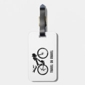 砂利のビケパッキンで旅行 ラゲッジタグ (裏面縦)