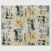 砂利の包装紙の中の金ゴールド ラッピングペーパー (フラット)