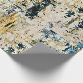 砂利の包装紙の中の金ゴールド ラッピングペーパー (角)