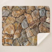 砂利の小石の壁  シェルパブランケット (正面(横))