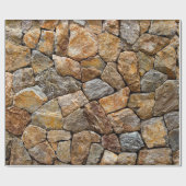 砂利の小石の壁  ラッピングペーパー (フラット)