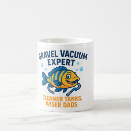 砂利の真空エキスパート – おもしろい Fishkeeper Coffee Mug モーフィングマグカップ