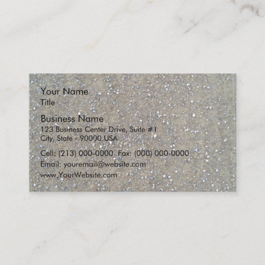 砂利の砂利道のクローズアップ 名刺 (正面)