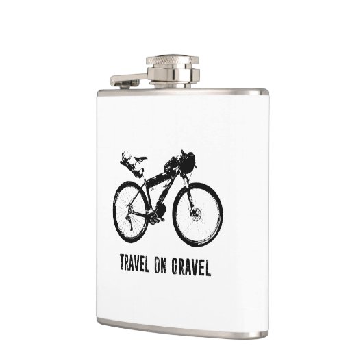 砂利の荷造りで旅をする フラスク (左)