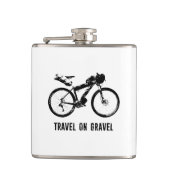 砂利の荷造りで旅をする フラスク (正面)