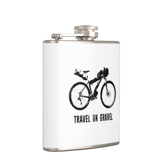 砂利の荷造りで旅をする フラスク (右)