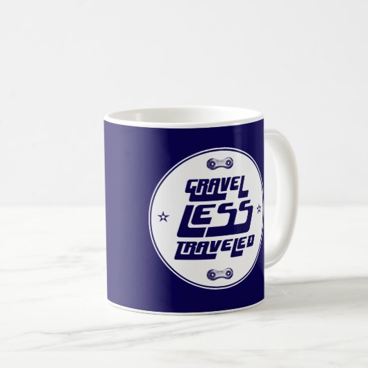 砂利の走行距離が少ない コーヒーマグカップ (正面右)