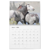 砂利の野馬 カレンダー (3月 2026)