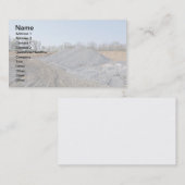 砂利または岩の大きな山 名刺 (正面/裏面)