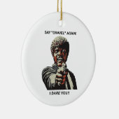 砂利をもう一度言う私はあなたサイクリング セラミックオーナメント (右)