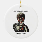砂利をもう一度言う私はあなたサイクリング セラミックオーナメント (裏面)