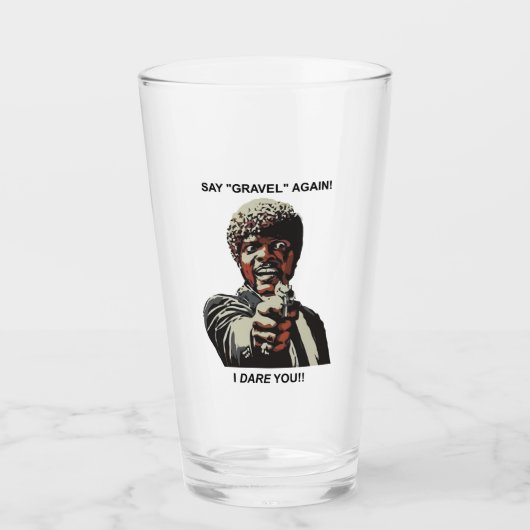 砂利をもう一度言う私はあなたサイクリング タンブラーグラス (正面)