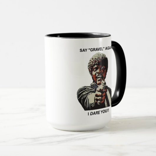 砂利をもう一度言う私はあなたサイクリング マグカップ (正面右)