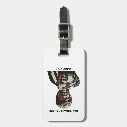 砂利をもう一度言う私はあなたサイクリング ラゲッジタグ (正面縦)