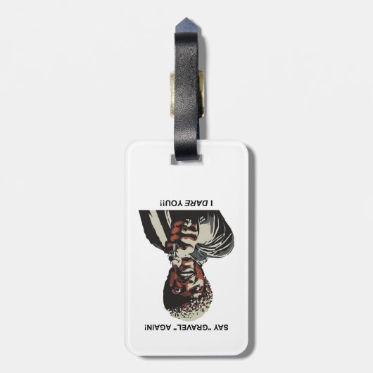 砂利をもう一度言う私はあなたサイクリング ラゲッジタグ (裏面縦)