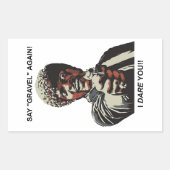 砂利をもう一度言う私はあなたサイクリング 長方形シール (正面)